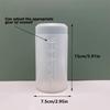 Transparent makeup brush storage rack, extendable storage bucket, outdoor portable dust cover, transparent minimalist style
