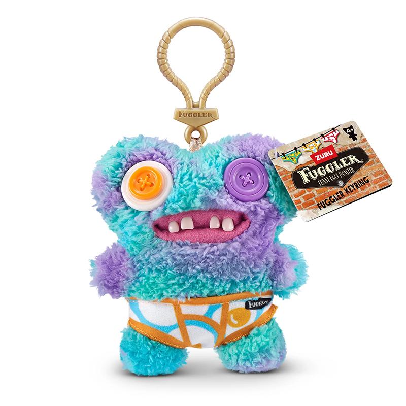 Fuggler Ugly Monsters Plush Keychain Toys 5-Inch Funny Ugly Teeth Monster Soft Plush Doll Bags Key Pendant Collectible Kids Gift 5-Inch