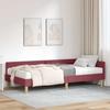 Corner Bed Frame with Mattress 2 pcs Grey Fabric