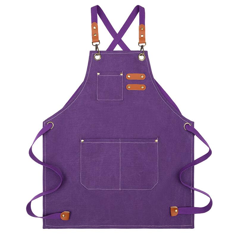Kids  Purple Sleeveless Art Apron