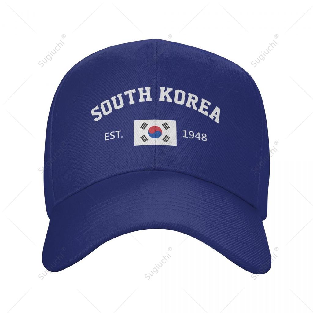 Unisex Baseball Cap South Korea EST Independence Day Wild Sun Shade Peaked Adjustable Outdoor Caps for Unisex Women