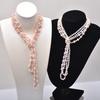 2m Extra Long Freshwater Pearl Sweater Chain for Women, Natural Multi-layer Beaded Versatile Long Necklace