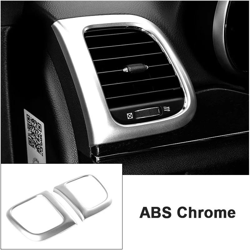 For Jeep Grand Cherokee 2014 2015 2016 2017 2018  Car Conditioner Air Outlet Decoration Cover Trims Car Styling Accessories