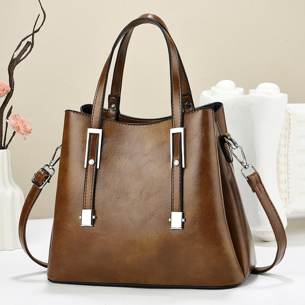 Neue Handtasche Textur Temperament Mutter Damen Tasche Einzelne Schulter Umhängetasche Modetrend Neuer Stil Damentasche