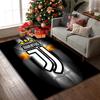 1pc Office Carpet, Juventus Football Club Chair Rug, Living Room Printed Area Rug, Home Chair Floor Mat