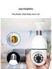 Panoramic 360° Night Vision E27 Wireless Lamp Head Camera