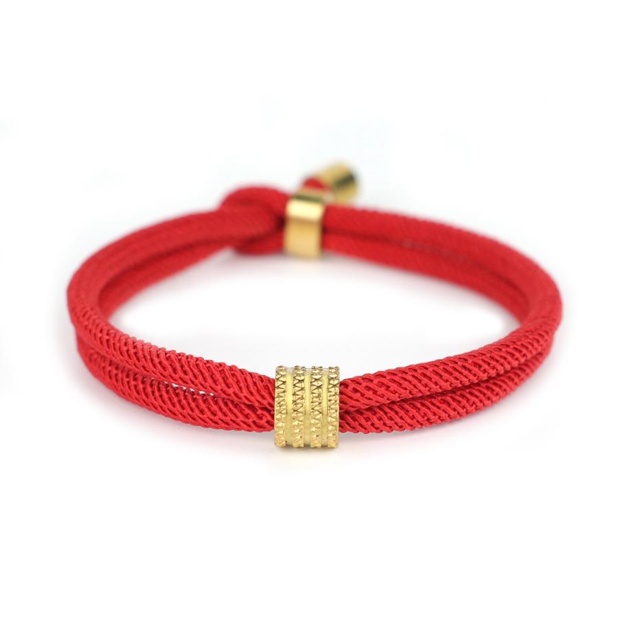 Noter Einzigartiges Schnurarmband für Herren Edelstahlschließe Charm Armband A-Qualität 4 mm Mailänder Faden Stoffarmband Pulseria Homme