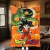 1 Stück Son Goku Druck Flanelldecke, Hohe Qualität für alle Jahreszeiten, Heimdekoration, Wärme und Komfort, Perfekt für Weihnachtsgeschenke