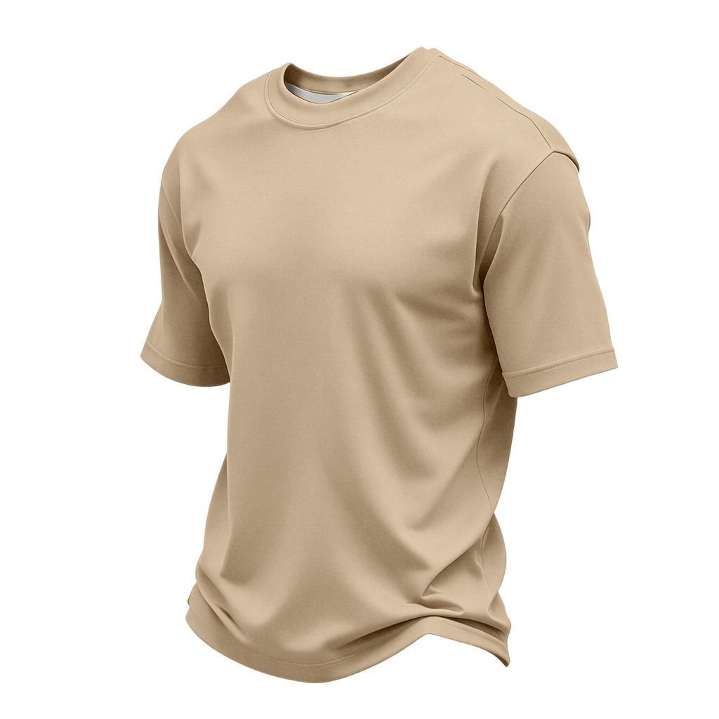 Men's Casual Round Neck Lightweight Breathable Short-Sleeve Top