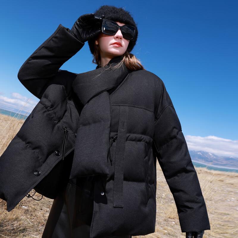 

Sancai 2025 Зимова Вільна Пухова Куртка з 90% Качиного Пуху XL