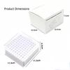1Pcs Large-Capacity 100-Slot Portable Storage Case Designed for Storing and Organizing Nail Art Bits Includes Dust-Proof Base