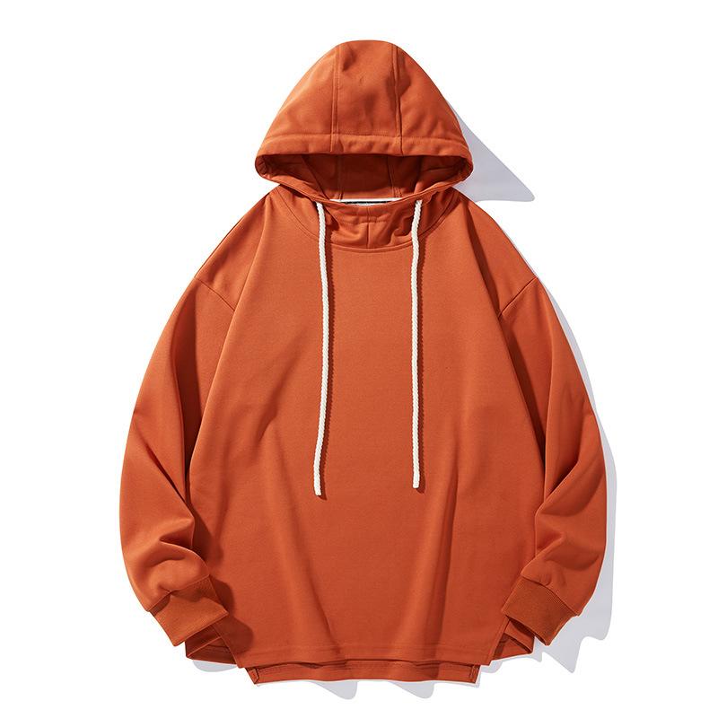 Autumn Sweatshirt Men s New American Street Fashion Slit Casual Loose Solid Color Versatile Hoodie M 3274₽