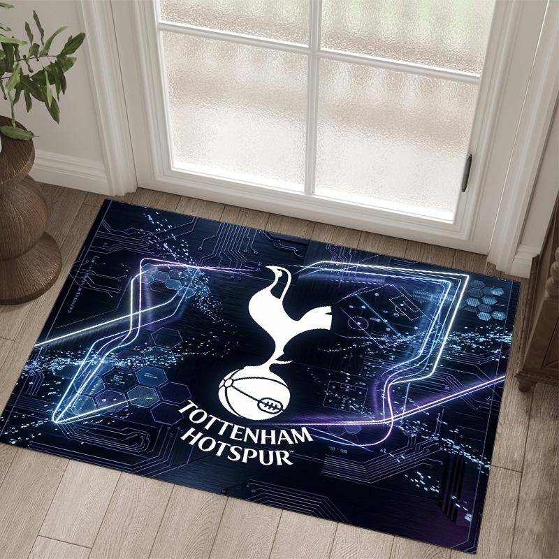 Tottenham Hotspur Design Kristal Fluweel Tapijt Gezellig Niet?Antislip Bedrukt Tapijt Voor Slaapkamer Woonkamer Entree