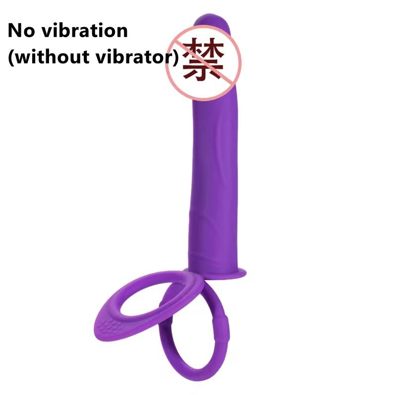Doppelpenetration 10 Frequenzen Dildo Ring Analplug Po G-Punkt Vibrator Doppelring Lock Essence Analplug Sexspielzeug für Erwachsene