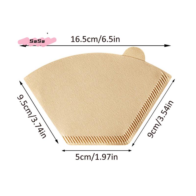 100Pcs Disposable Cone Coffee Paper Filters Replacement for Ninj-a Coffee Maker Durable And Eco-Friendly