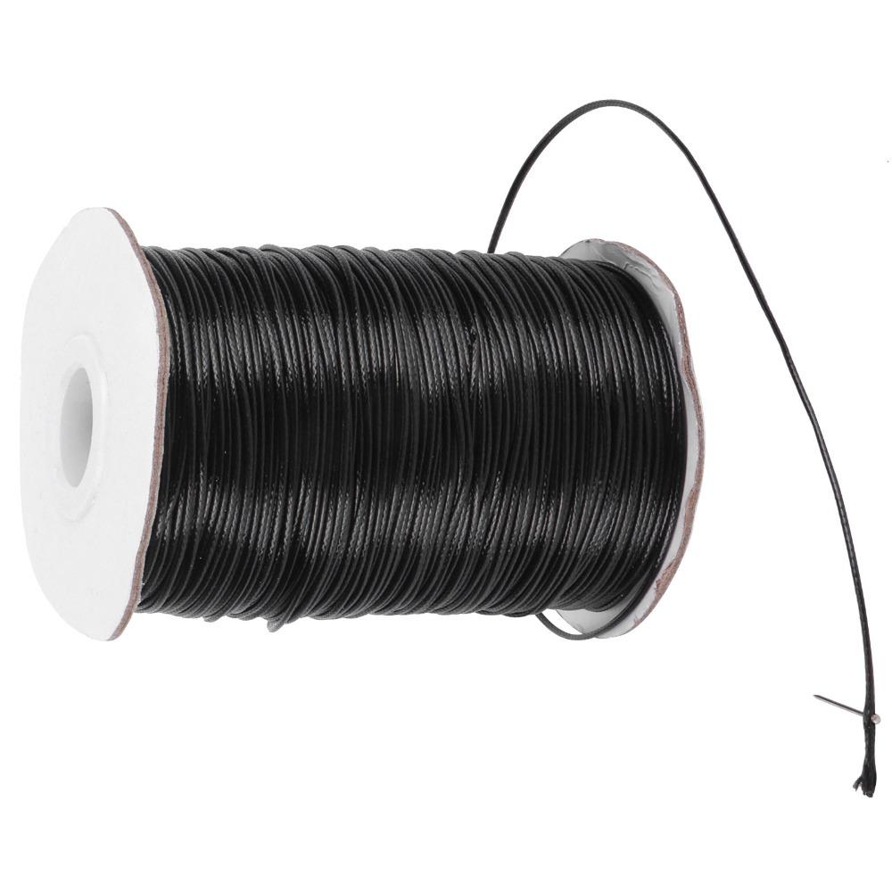 Flexible Waxed Cord 1mm Thickness Macrame Rope Versatile Beading Thread Macrame Projects