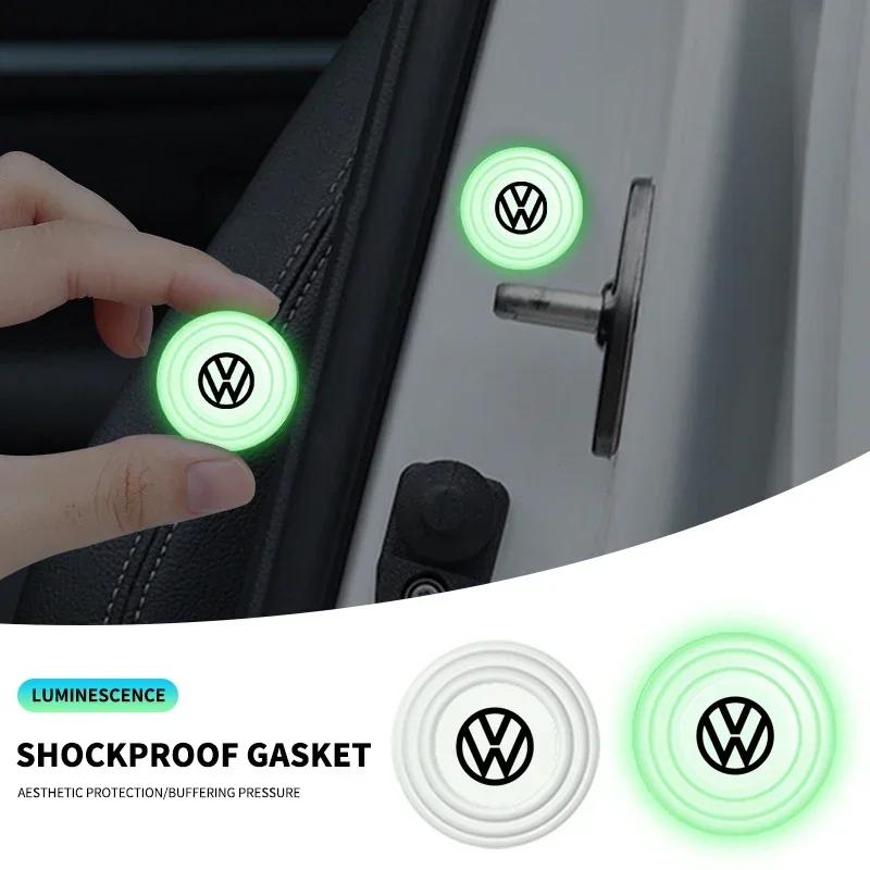 B6 VW For Volkswagen Car Silicone Door Shock Stickers Absorber Soundproof Buffer Pier For Volkswagen Polo Passat B5 B6 B7 T4 T5