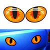 2Pcs 3D Motorcycle Stickers Cat Eye Design Rearview Mirror Car Decorative Decals For Helmet Motorbike Headlight Front Fairing