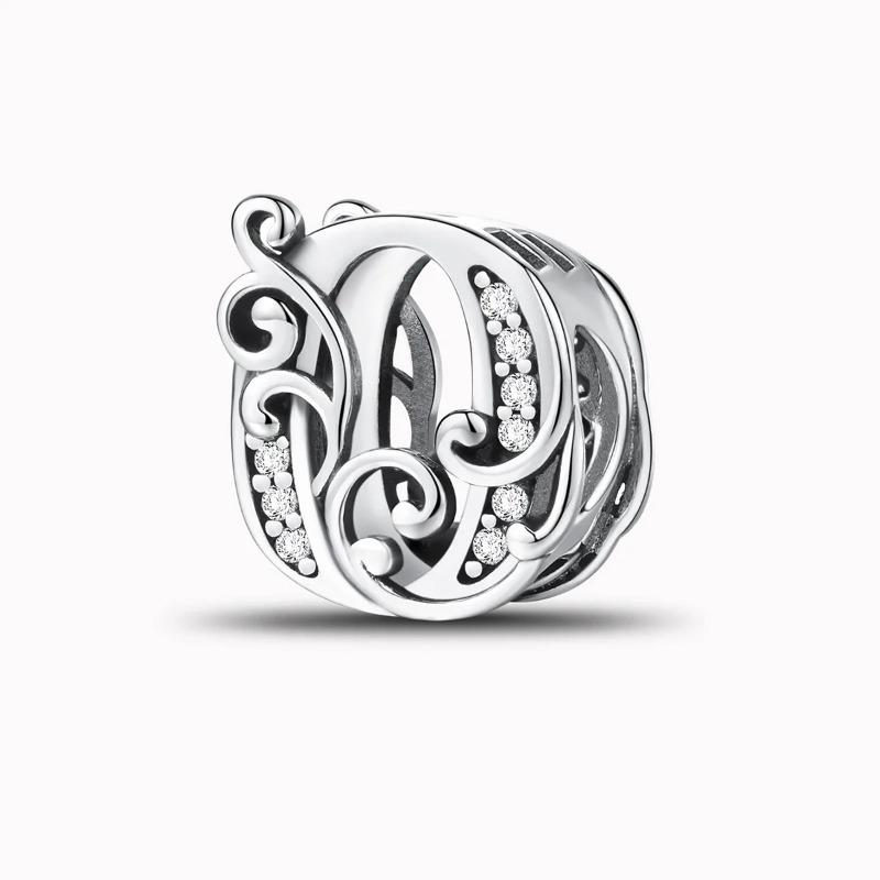 Kupfer Englische Buchstaben Anhänger Perlen Passen Original Pan DIY Armbänder Machen Geschenk Von Hoher Qualität Feiner Schmuck