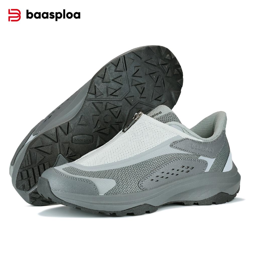 BAASPLOA Men's Outdoor Hiking Boots Hiking Shoes Men's Rotating Buckle Lightweight Non-slip Men's Outdoor Brand Men's Shoes Winter Upgrade Thickened