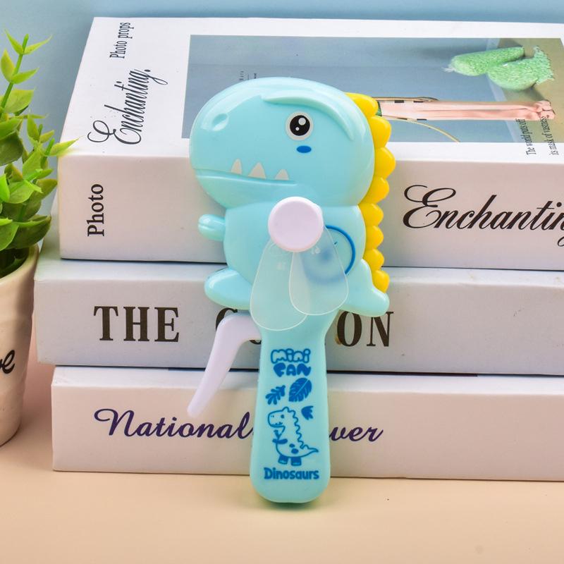 Cartoon Fan Hand Pressure Fan Children'S Toy Cute Dinosaur Mini Student Portable Handheld Manual Summer Classroom Small Fans