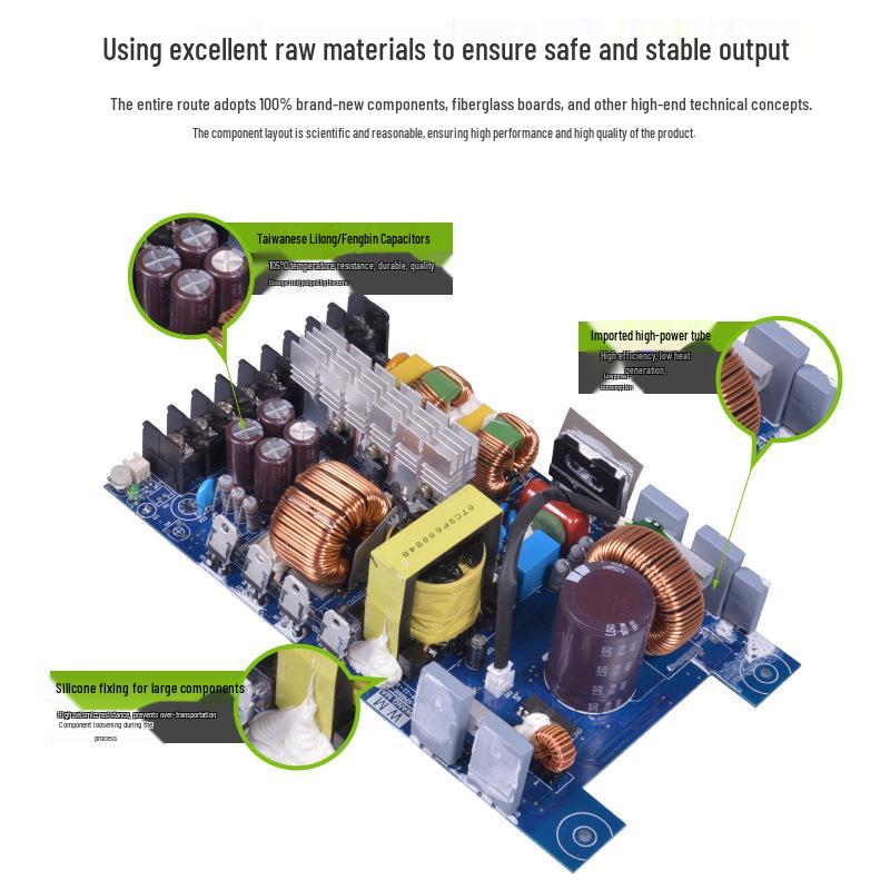 600W 12V to 220V Integrated PFC Power Supply, 53A High-Power Switching
