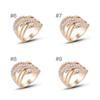 Vintage Damen Kristallring Ästhetisch Niedlich Hochzeit Teenager Ehefrau Knöchelschmuck Büro Urlaub Personalisiertes Geschenk Accessoires