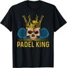 Mens Padel King for Padel Tennis Player TShirt Print Original Design Gifts T Shirts Mens Clothing Print On Demand Camisas
