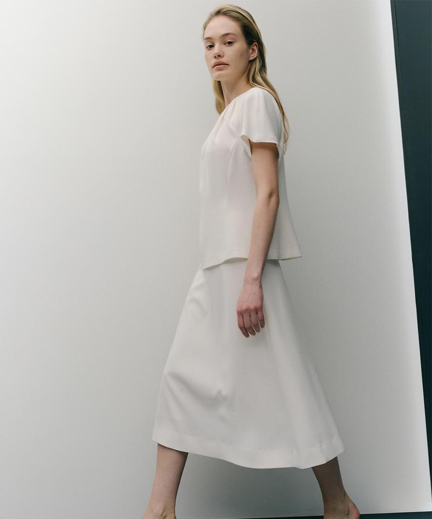 Ia Velin Flare Skirt (Ivory)
