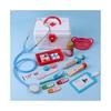 17-Piece Wooden Pretend Play Doctor Kit, Green