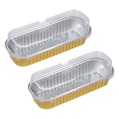 10Pcs Mini Loaf Pans With/Without Lids Rectangle Aluminum Foil Baking Pans Reusable Mini Bread Containers Muffin Tins