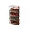 New Stackable Seasoning Box Set Space-saving Design Portable Storage Box Kitchen Dual Layer Sealed Box