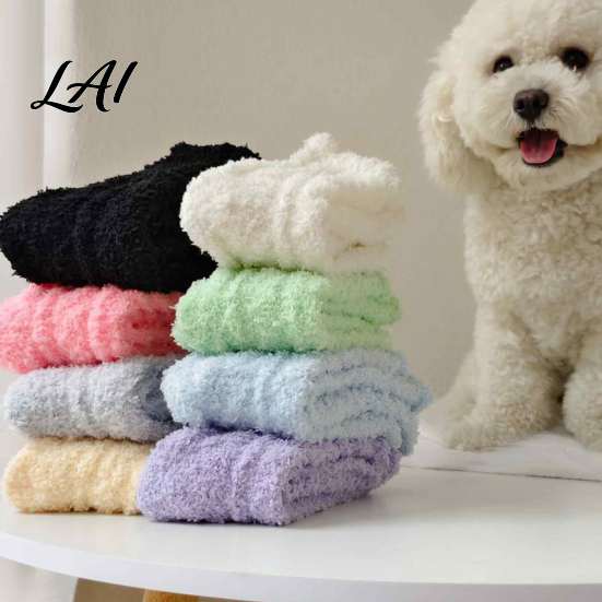 Warm Winter Sleep Socks for Women Thickened Plush Women Thermal Socks Coral Fleece Soft Knitted Twist Pattern House Floor Autumn Cold Weather Lining