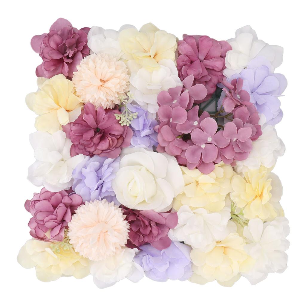 Artificial Flower Wall Panels Simulation Silk Rose Flower Wall Decor for Wedding Party Stage