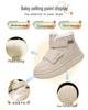 Bobodou Kids' High-Top Snow Boots with Thick Velvet for Boys & Girls, Winter Casual Shoes for Primary Students