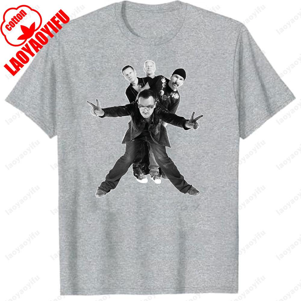 Vintage U2 Rockband Live The Joshua Tree Welttournee 1987 T-Shirt Fan Geschenk Lässiger Stil Ropa Hombre Klassiker Grafik T-Shirts