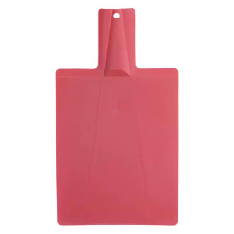 Portable Double-Sided Plastic Cutting Board - Multi-purpose Foldable Chopping and Draining Board for Kitchen or Restaurant.