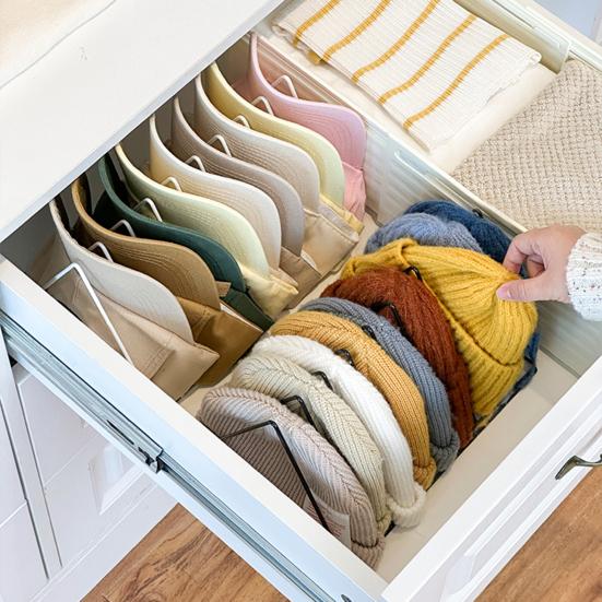 Hat Storage Rack Baseball Cap Organizer Multiple Compartments Durable Construction Space-Saving Universal Hat Stand