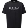 SALOMON Logo Print Loose Fit Crew Neck Short Sleeve T-Shirt Unisex T-Shirts Black C28622