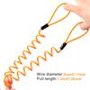 120cm Bike Spring Cable Lock Anti Theft Rope Alarm Motorcycle Brake Disc Lock Moto Bike Scooter Safety Reminder Anti-Theft Cable