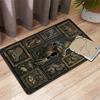 Dinosaur Fossil Exhibition Pattern Rug Floor Mat for Living Room or Bedroom Soft and Comfortable Carpet a Gift for Birthday and Holiday.