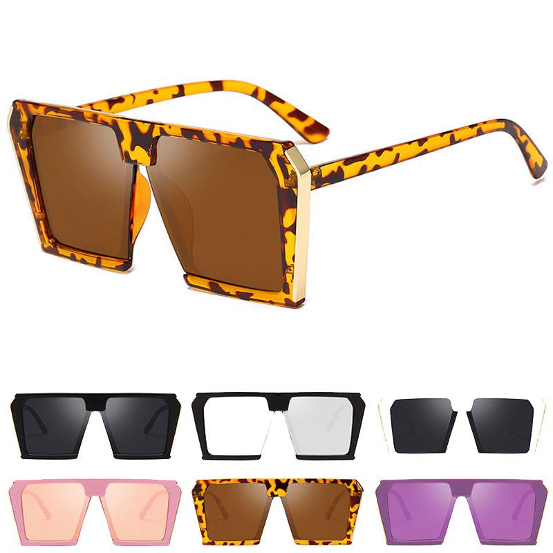 Fashion Big Oversized Square Eyeglasses Sunglasses Outdoor Shades Uv400 Eyewear