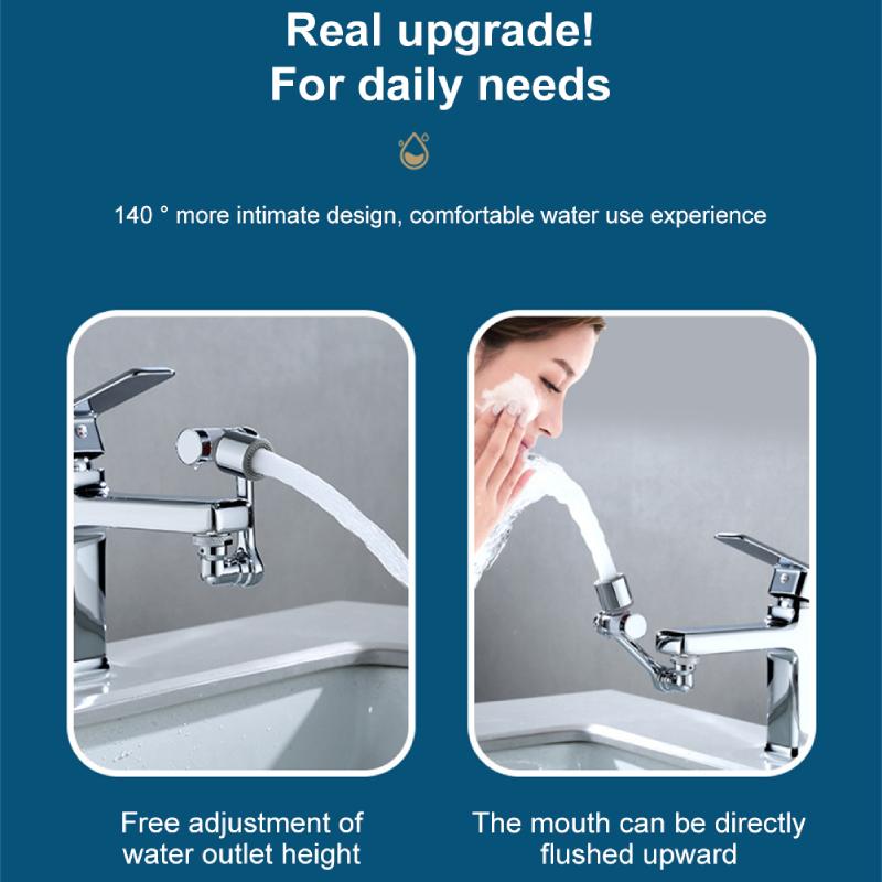 Universal Mechanical Arm Water Nozzle Kitchen Faucet Splash Filter Faucet Washing Pump Nozzle Extender Adapter For Kitchen Bath