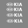 Confezione da 4 Stemmi per Auto Decorazioni per la Carrozzeria Adesivi Styling Auto Decalcomanie Decorazione Esterna per Kia Sportage Ceed Picanto Rio ProCeed Niro