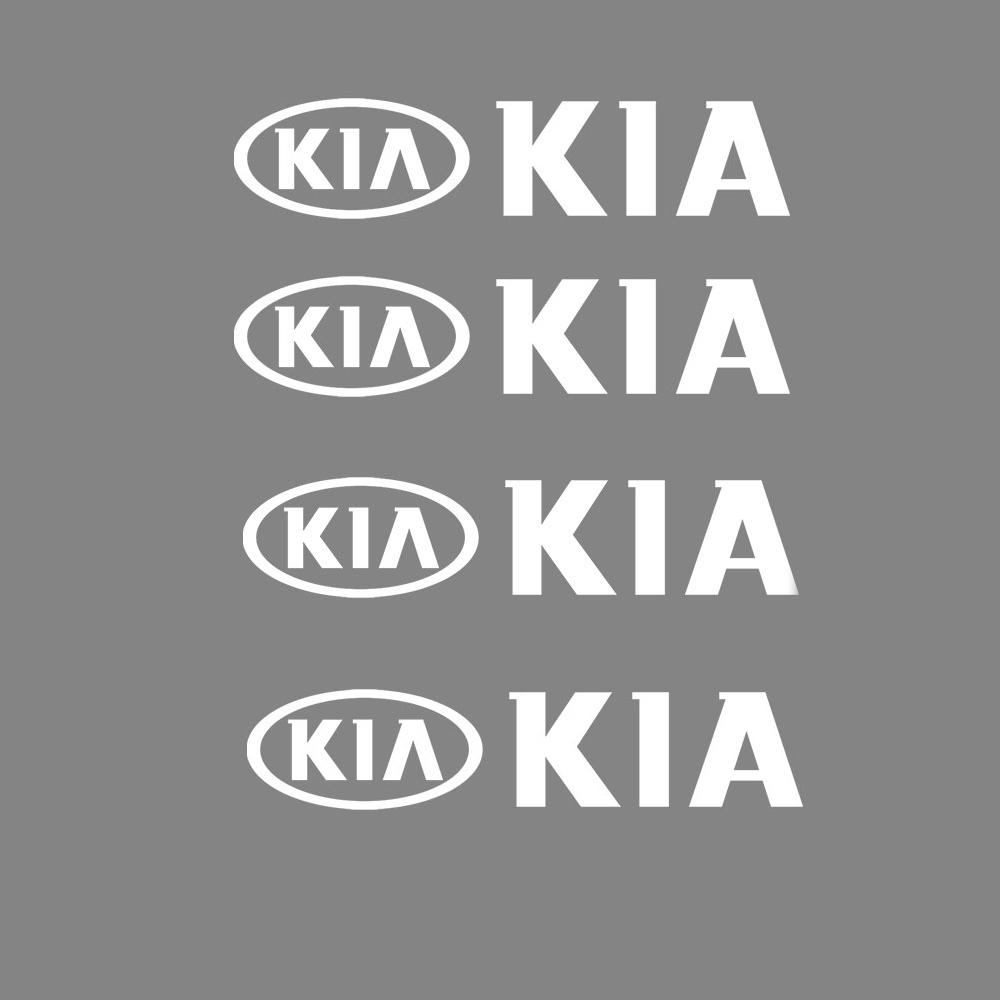 Confezione da 4 Stemmi per Auto Decorazioni per la Carrozzeria Adesivi Styling Auto Decalcomanie Decorazione Esterna per Kia Sportage Ceed Picanto Rio ProCeed Niro
