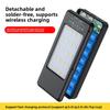 8x18650 Battery Charging Case Digital Display DIY Dual USB Type C Box 22.5W Fast Charging 15W Wireless Charging Power Case