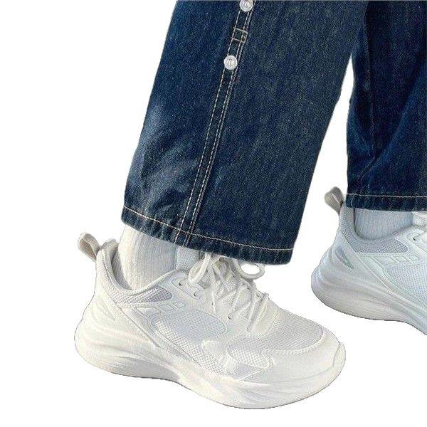 Student Sports Shoes Women's Shock-absorbing Lightweight Running Shoes Year Soft-soled Xiaobai Casual