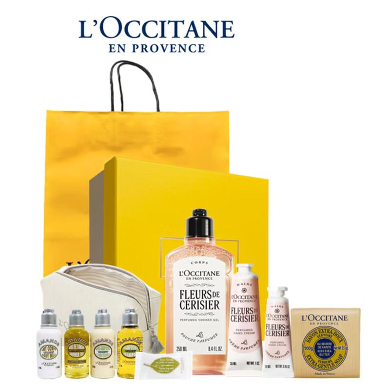 L OCCITANE Sweet Cherry Blossom 9-Piece Travel Gift Set