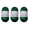 3 Rolls Metallic Polyester Cord 32.8Yard Each Knitting Thread Yarn For Handmade Bag Purses Wallets Braiding Stitching