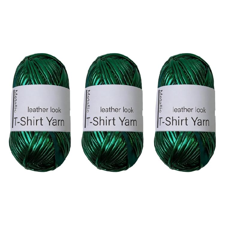 3 Rolls Metallic Polyester Cord 32.8Yard Each Knitting Thread Yarn For Handmade Bag Purses Wallets Braiding Stitching
